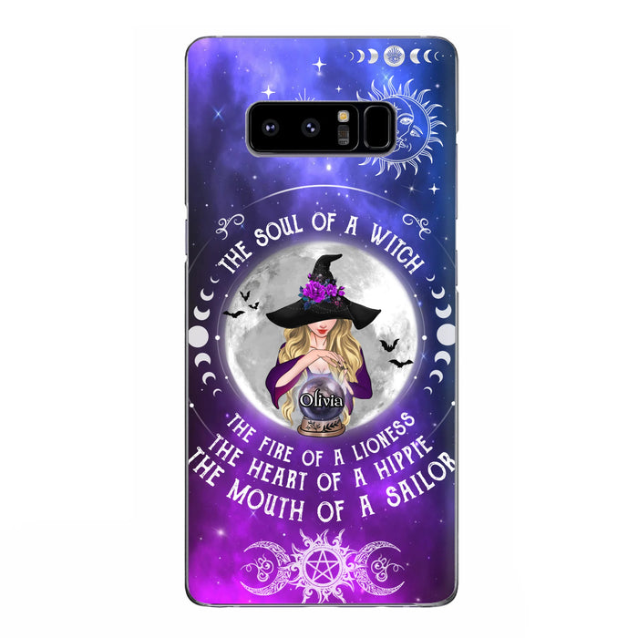 Personalized Witch Phone Case - Halloween Gift Idea For Witch Lovers - The Soul Of A Witch - Case For iPhone/Samsung