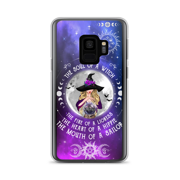 Personalized Witch Phone Case - Halloween Gift Idea For Witch Lovers - The Soul Of A Witch - Case For iPhone/Samsung