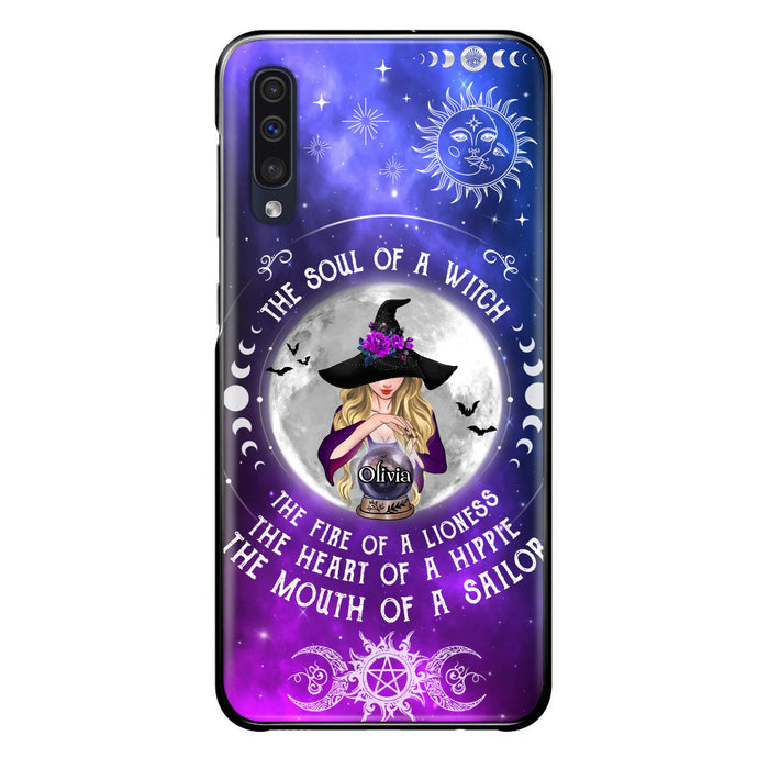 Personalized Witch Phone Case - Halloween Gift Idea For Witch Lovers - The Soul Of A Witch - Case For iPhone/Samsung