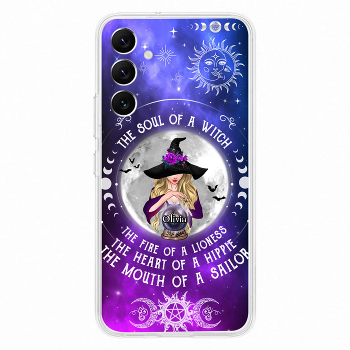Personalized Witch Phone Case - Halloween Gift Idea For Witch Lovers - The Soul Of A Witch - Case For iPhone/Samsung