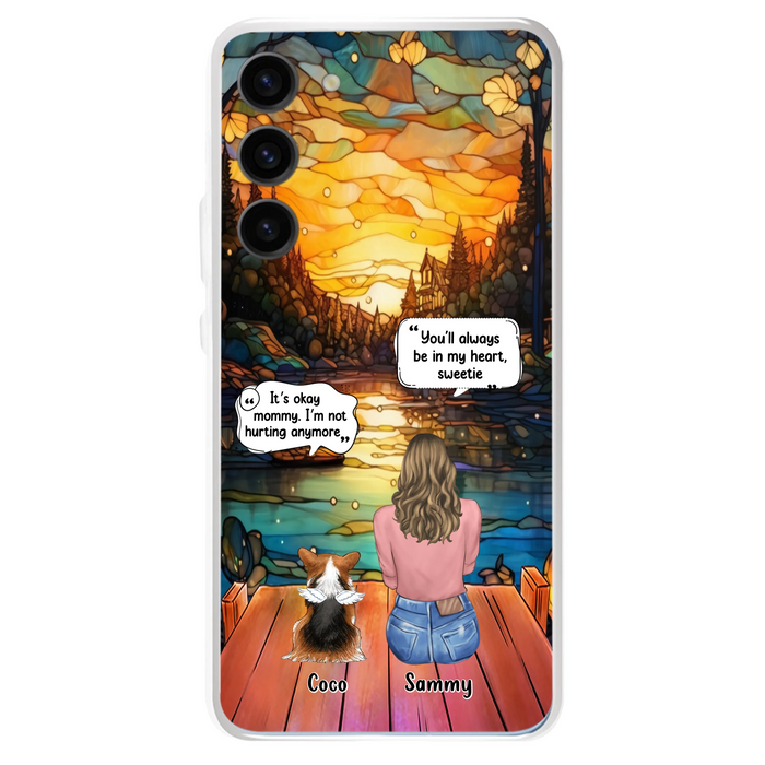 Personalized Memorial Pet Phone Case - Memorial Gift Idea For Dog/Cat/Rabbits Owners - You'll Always Be In My Heart, Sweetie - Case For iPhone/Samsung