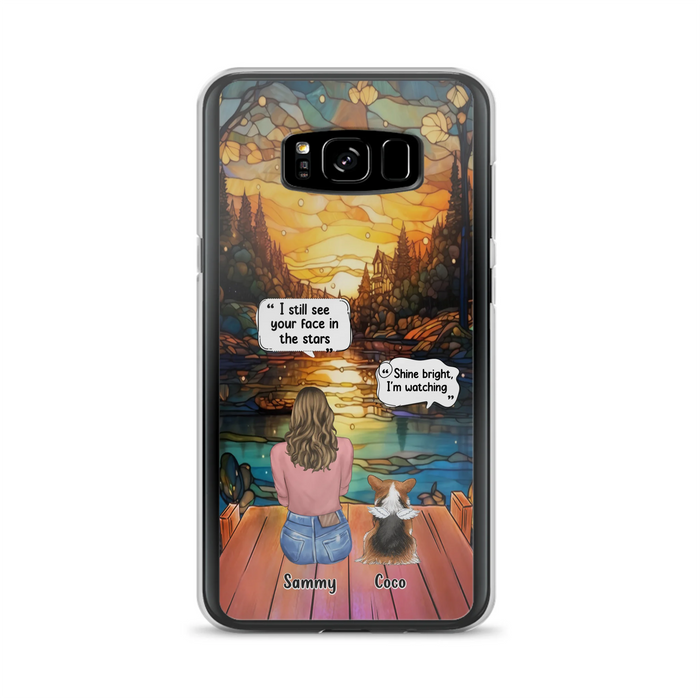 Personalized Memorial Pet Phone Case - Memorial Gift Idea For Dog/Cat/Rabbits Owners - I Still See Your Face In The Stars - Case For iPhone/Samsung