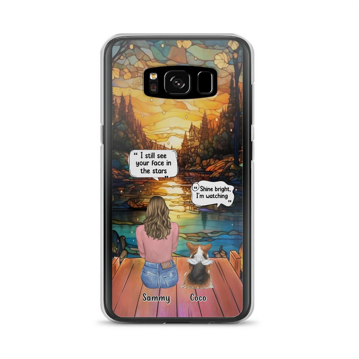 Personalized Memorial Pet Phone Case - Memorial Gift Idea For Dog/Cat/Rabbits Owners - I Still See Your Face In The Stars - Case For iPhone/Samsung