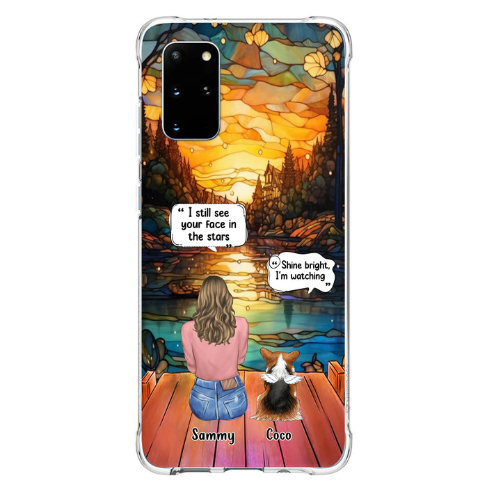 Personalized Memorial Pet Phone Case - Memorial Gift Idea For Dog/Cat/Rabbits Owners - I Still See Your Face In The Stars - Case For iPhone/Samsung