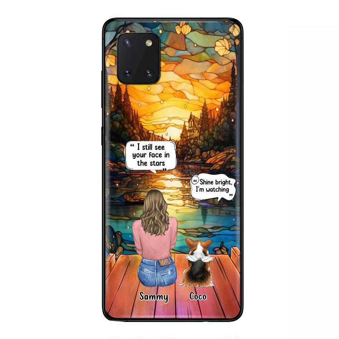 Personalized Memorial Pet Phone Case - Memorial Gift Idea For Dog/Cat/Rabbits Owners - I Still See Your Face In The Stars - Case For iPhone/Samsung