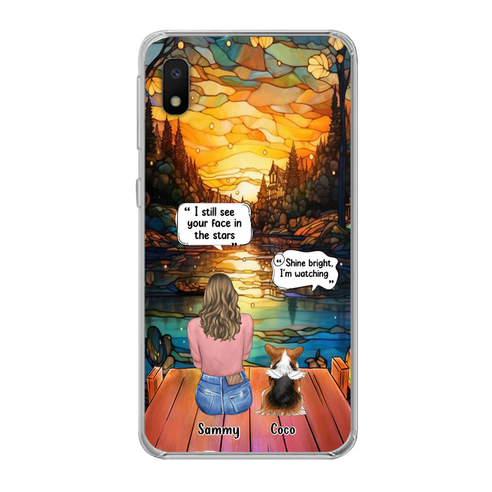 Personalized Memorial Pet Phone Case - Memorial Gift Idea For Dog/Cat/Rabbits Owners - I Still See Your Face In The Stars - Case For iPhone/Samsung