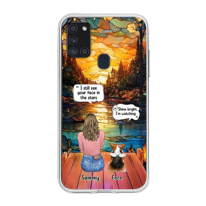 Personalized Memorial Pet Phone Case - Memorial Gift Idea For Dog/Cat/Rabbits Owners - I Still See Your Face In The Stars - Case For iPhone/Samsung