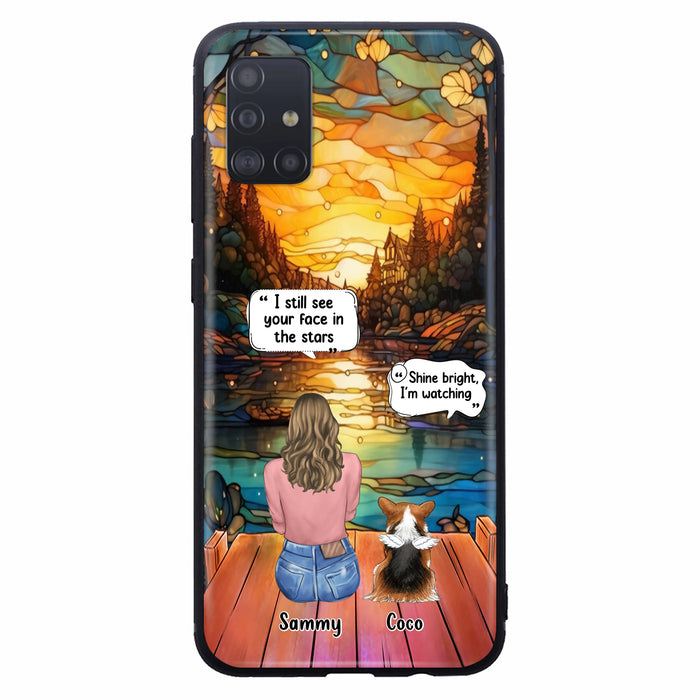 Personalized Memorial Pet Phone Case - Memorial Gift Idea For Dog/Cat/Rabbits Owners - I Still See Your Face In The Stars - Case For iPhone/Samsung