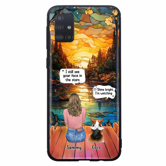 Personalized Memorial Pet Phone Case - Memorial Gift Idea For Dog/Cat/Rabbits Owners - I Still See Your Face In The Stars - Case For iPhone/Samsung