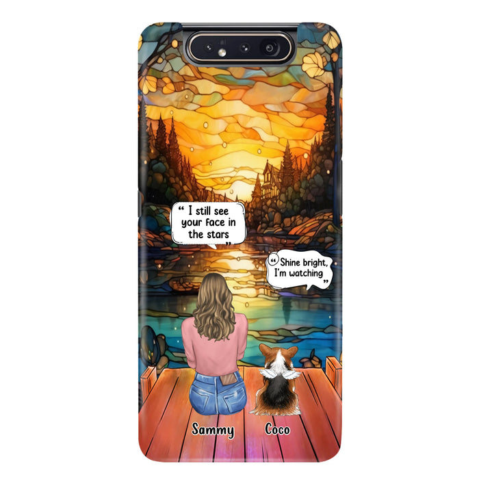 Personalized Memorial Pet Phone Case - Memorial Gift Idea For Dog/Cat/Rabbits Owners - I Still See Your Face In The Stars - Case For iPhone/Samsung