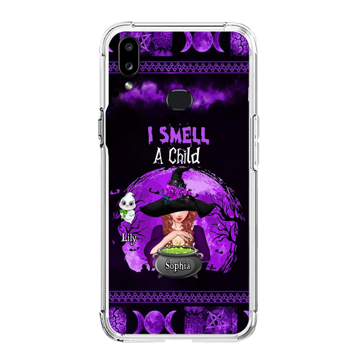 Personalized Witch Phone Case - Up to 10 Children - Halloween Gift Idea for Family - I Smell Children - Case for iPhone/Samsung