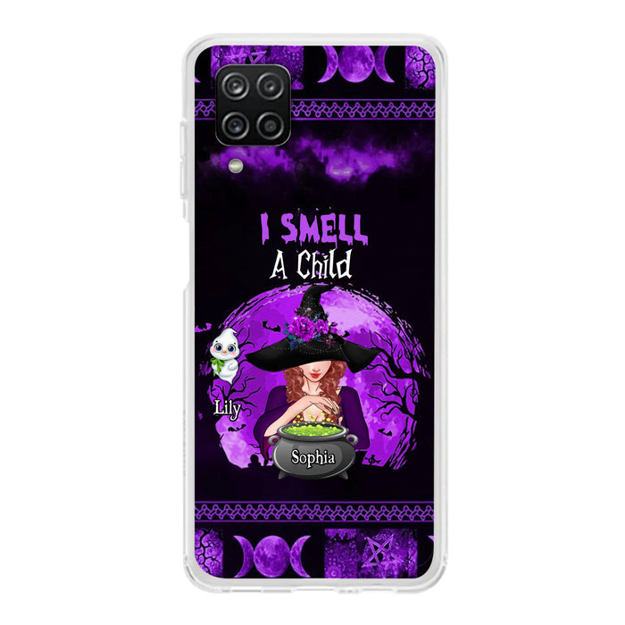 Personalized Witch Phone Case - Up to 10 Children - Halloween Gift Idea for Family - I Smell Children - Case for iPhone/Samsung