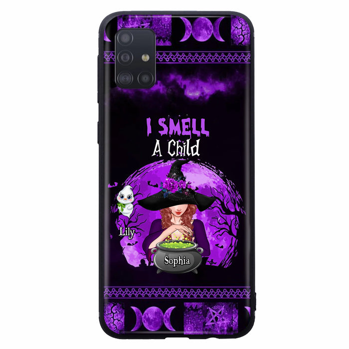 Personalized Witch Phone Case - Up to 10 Children - Halloween Gift Idea for Family - I Smell Children - Case for iPhone/Samsung