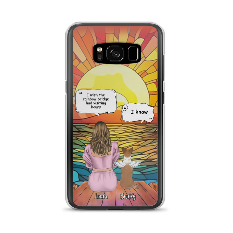 Custom Personalized Memorial Dog Phone Case - Upto 4 Dogs - Memorial Gift Idea For Dog Owners - Case for iPhone/Samsung