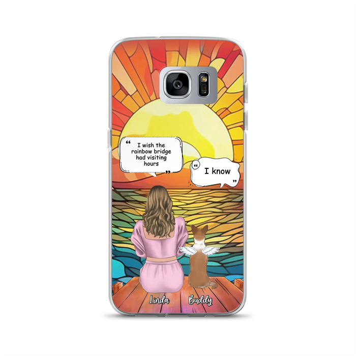 Custom Personalized Memorial Dog Phone Case - Upto 4 Dogs - Memorial Gift Idea For Dog Owners - Case for iPhone/Samsung