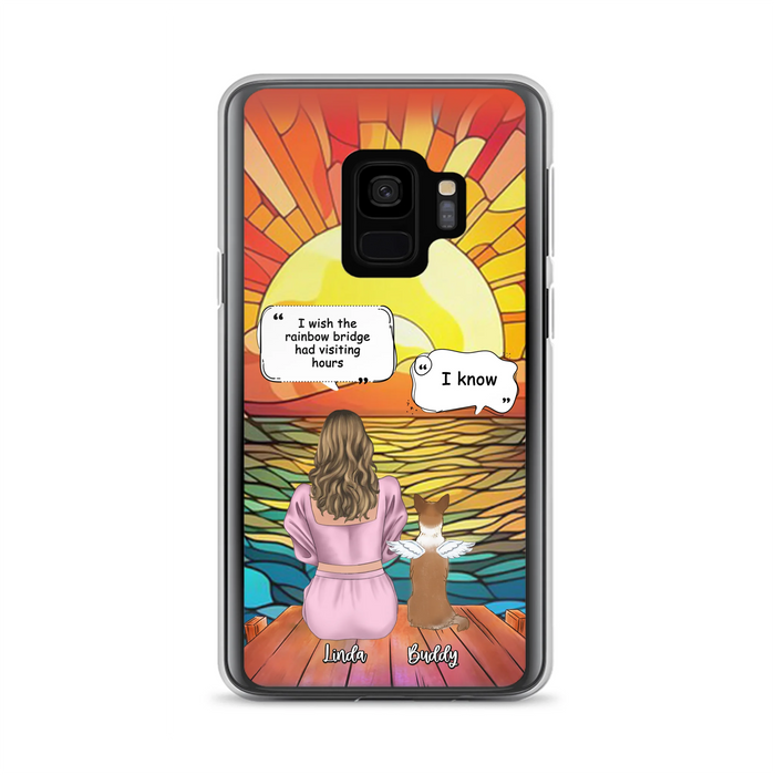 Custom Personalized Memorial Dog Phone Case - Upto 4 Dogs - Memorial Gift Idea For Dog Owners - Case for iPhone/Samsung