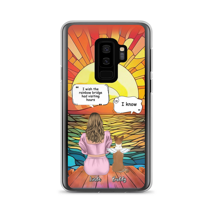 Custom Personalized Memorial Dog Phone Case - Upto 4 Dogs - Memorial Gift Idea For Dog Owners - Case for iPhone/Samsung