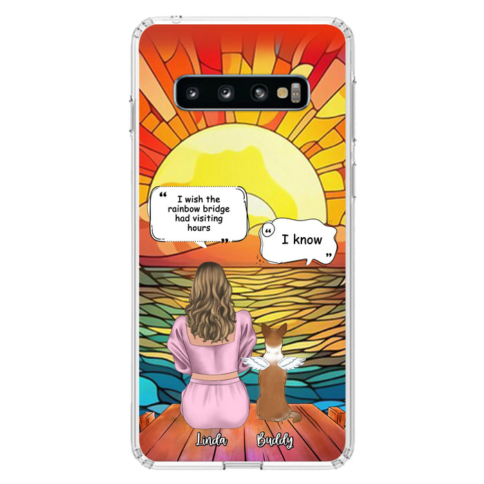 Custom Personalized Memorial Dog Phone Case - Upto 4 Dogs - Memorial Gift Idea For Dog Owners - Case for iPhone/Samsung