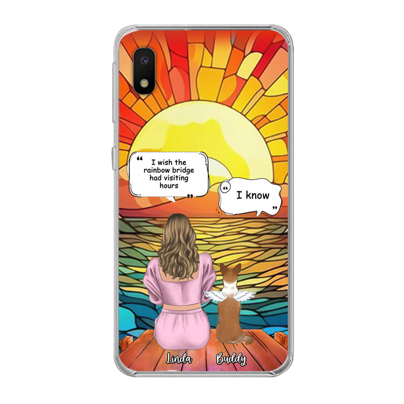 Custom Personalized Memorial Dog Phone Case - Upto 4 Dogs - Memorial Gift Idea For Dog Owners - Case for iPhone/Samsung