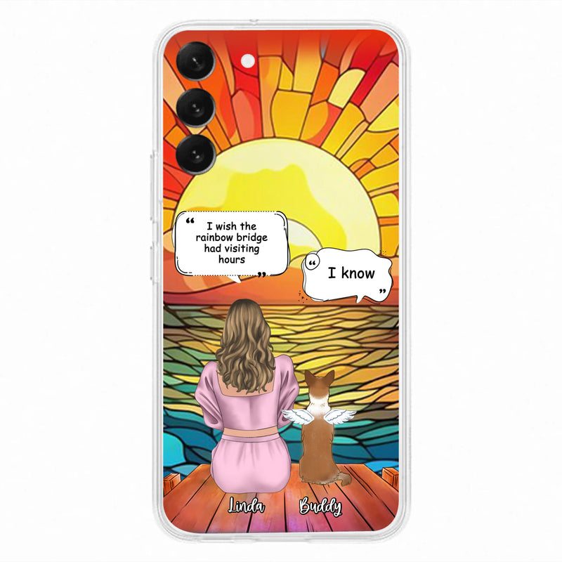 Custom Personalized Memorial Dog Phone Case - Upto 4 Dogs - Memorial Gift Idea For Dog Owners - Case for iPhone/Samsung