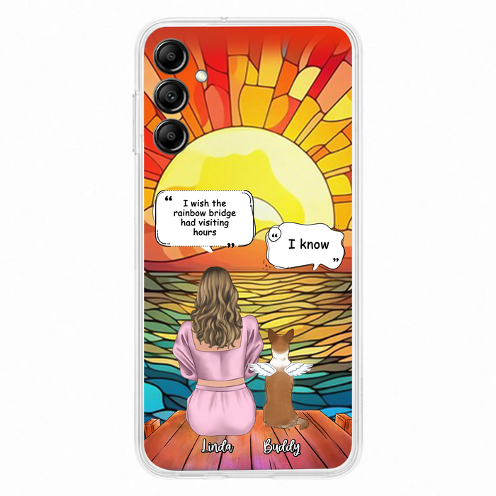 Custom Personalized Memorial Dog Phone Case - Upto 4 Dogs - Memorial Gift Idea For Dog Owners - Case for iPhone/Samsung