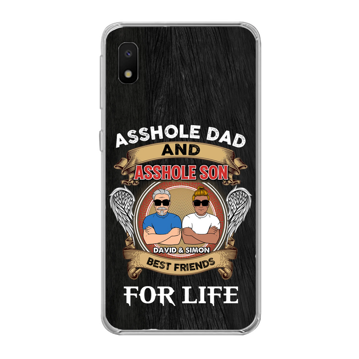 Custom Personalized Dad And Son Phone Case - Funny Gift Idea for Dad from Son - Asshole Dad And Asshole Son Best Friends For Life - Case for iPhone/Samsung