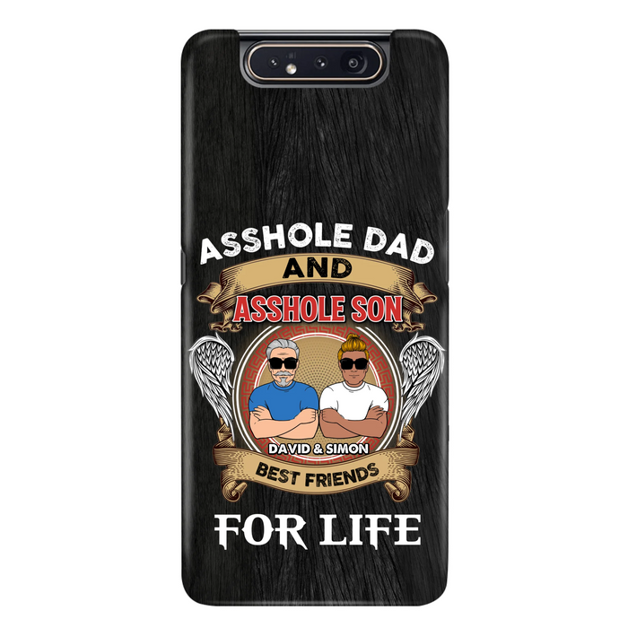 Custom Personalized Dad And Son Phone Case - Funny Gift Idea for Dad from Son - Asshole Dad And Asshole Son Best Friends For Life - Case for iPhone/Samsung