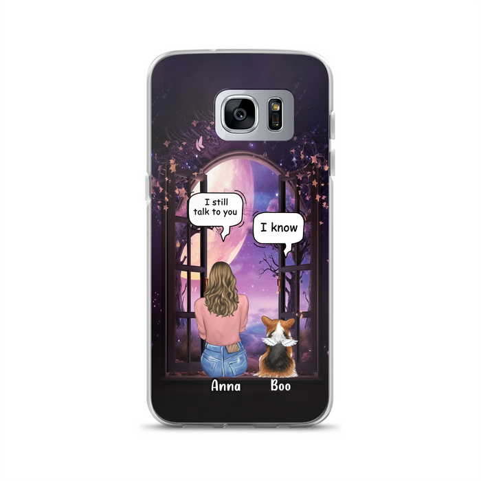 Custom Personalized Memorial Pet Phone Case - Upto 4 Dogs/Cats/Rabbits - Memorial Gift Idea for Dog/Cat/Rabbit Owners - Case For iPhone/Samsung