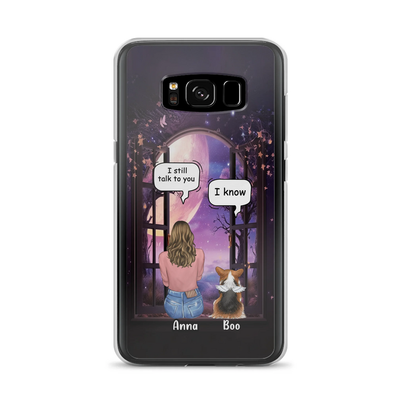 Custom Personalized Memorial Pet Phone Case - Upto 4 Dogs/Cats/Rabbits - Memorial Gift Idea for Dog/Cat/Rabbit Owners - Case For iPhone/Samsung