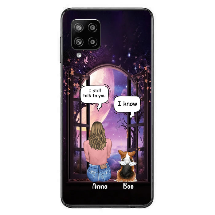Custom Personalized Memorial Pet Phone Case - Upto 4 Dogs/Cats/Rabbits - Memorial Gift Idea for Dog/Cat/Rabbit Owners - Case For iPhone/Samsung