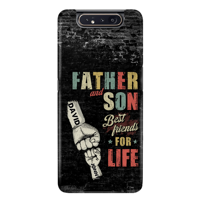 Custom Personalized Father Phone Case - Upto 5 Children - Father's Day Gift Idea from Sons/Daughters - Father And Son/Daughter Best Friends For Life - Case for iPhone/Samsung