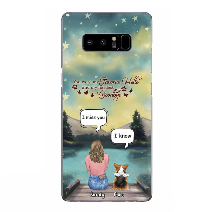 Custom Personalized Memorial Pet Phone Case - Memorial Gift Idea For Pet Lover - Up to 4 Pets - Gift Idea For Dog/Cat Lover - Your Wings Were Ready But Our Hearts Were Not - Case For iPhone And Samsung