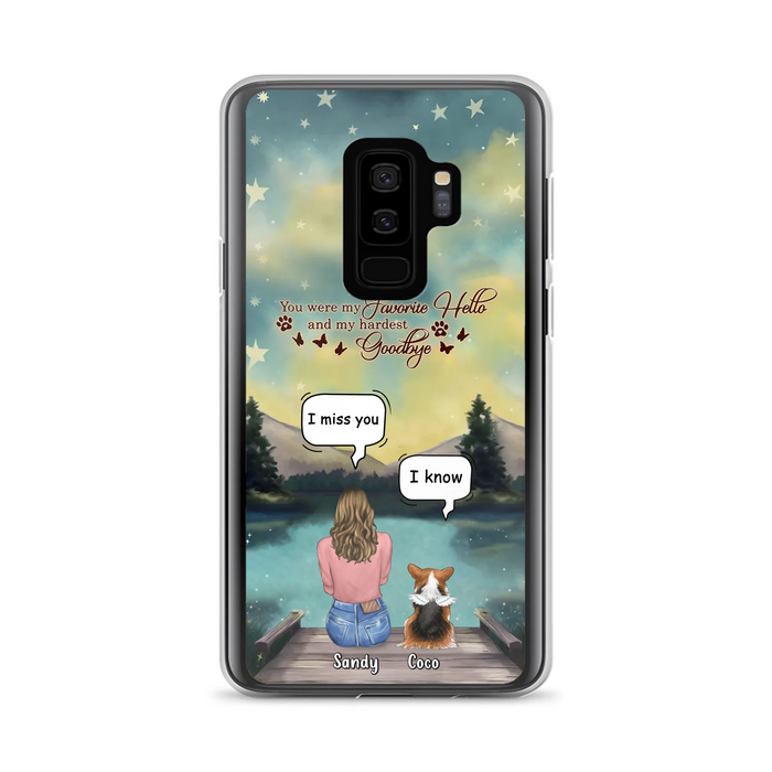 Custom Personalized Memorial Pet Phone Case - Memorial Gift Idea For Pet Lover - Up to 4 Pets - Gift Idea For Dog/Cat Lover - Your Wings Were Ready But Our Hearts Were Not - Case For iPhone And Samsung