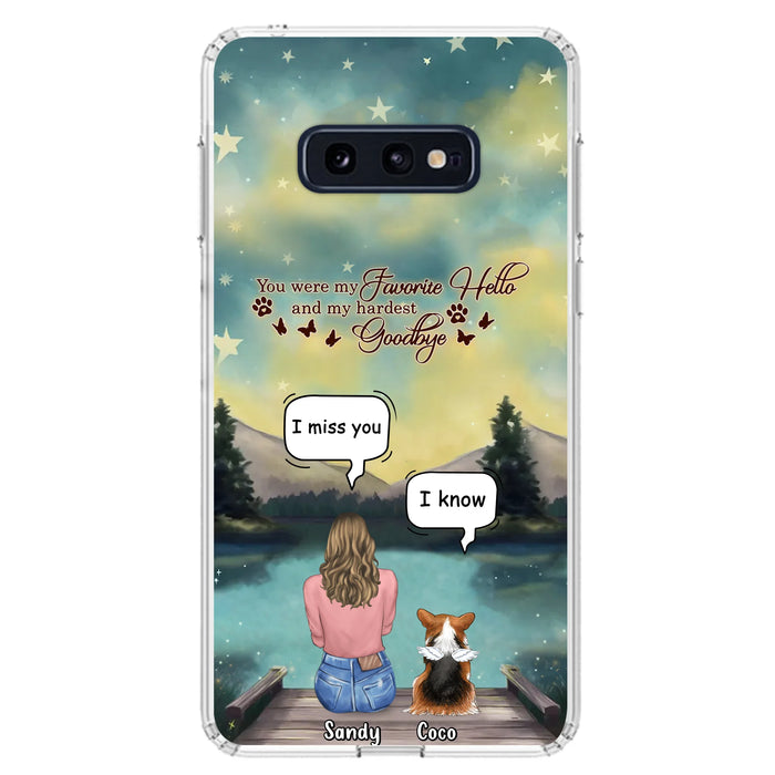 Custom Personalized Memorial Pet Phone Case - Memorial Gift Idea For Pet Lover - Up to 4 Pets - Gift Idea For Dog/Cat Lover - Your Wings Were Ready But Our Hearts Were Not - Case For iPhone And Samsung