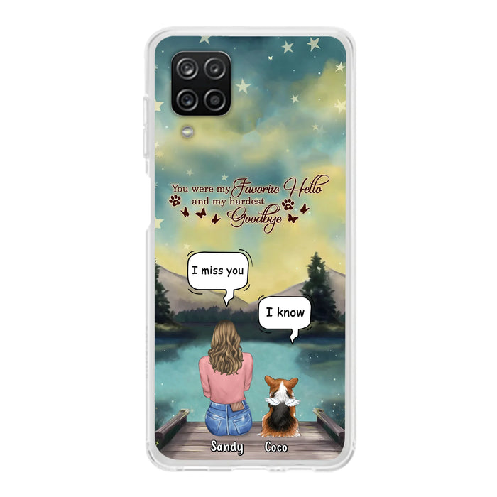 Custom Personalized Memorial Pet Phone Case - Memorial Gift Idea For Pet Lover - Up to 4 Pets - Gift Idea For Dog/Cat Lover - Your Wings Were Ready But Our Hearts Were Not - Case For iPhone And Samsung