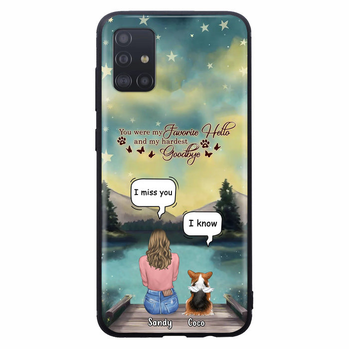Custom Personalized Memorial Pet Phone Case - Memorial Gift Idea For Pet Lover - Up to 4 Pets - Gift Idea For Dog/Cat Lover - Your Wings Were Ready But Our Hearts Were Not - Case For iPhone And Samsung