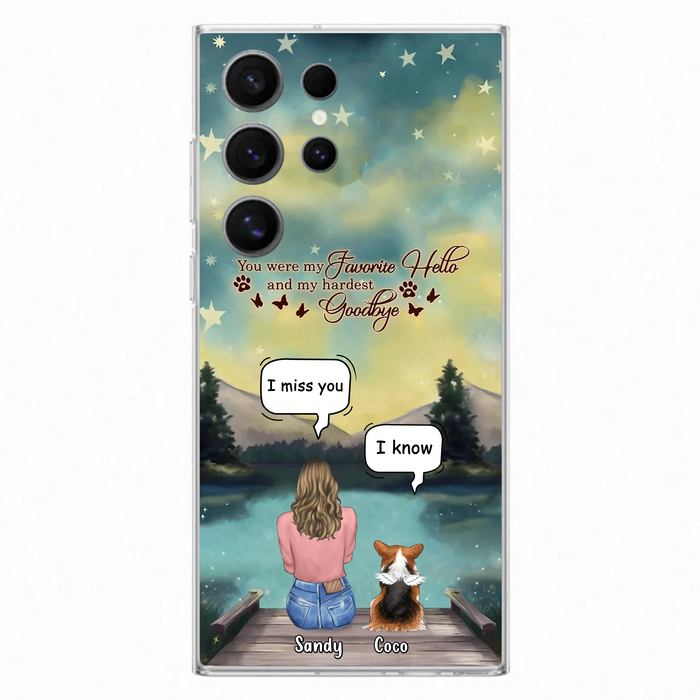 Custom Personalized Memorial Pet Phone Case - Memorial Gift Idea For Pet Lover - Up to 4 Pets - Gift Idea For Dog/Cat Lover - Your Wings Were Ready But Our Hearts Were Not - Case For iPhone And Samsung