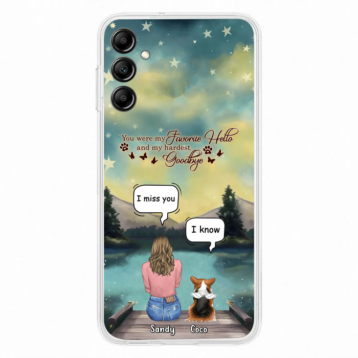 Custom Personalized Memorial Pet Phone Case - Memorial Gift Idea For Pet Lover - Up to 4 Pets - Gift Idea For Dog/Cat Lover - Your Wings Were Ready But Our Hearts Were Not - Case For iPhone And Samsung