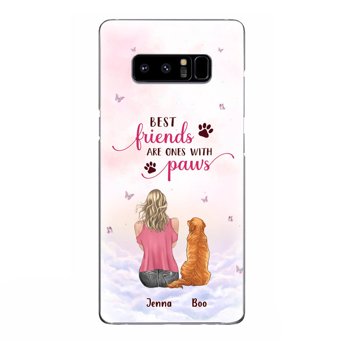 Custom Personalized Dog Mom Phone Case - Upto 5 Dogs - Mother's Day Gift Idea For Dog Lovers - Best Friends Are Ones With Paws - Case for iPhone/Samsung