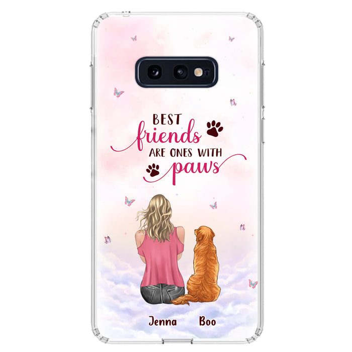 Custom Personalized Dog Mom Phone Case - Upto 5 Dogs - Mother's Day Gift Idea For Dog Lovers - Best Friends Are Ones With Paws - Case for iPhone/Samsung