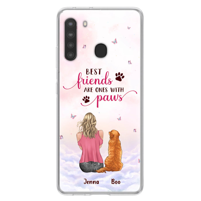 Custom Personalized Dog Mom Phone Case - Upto 5 Dogs - Mother's Day Gift Idea For Dog Lovers - Best Friends Are Ones With Paws - Case for iPhone/Samsung