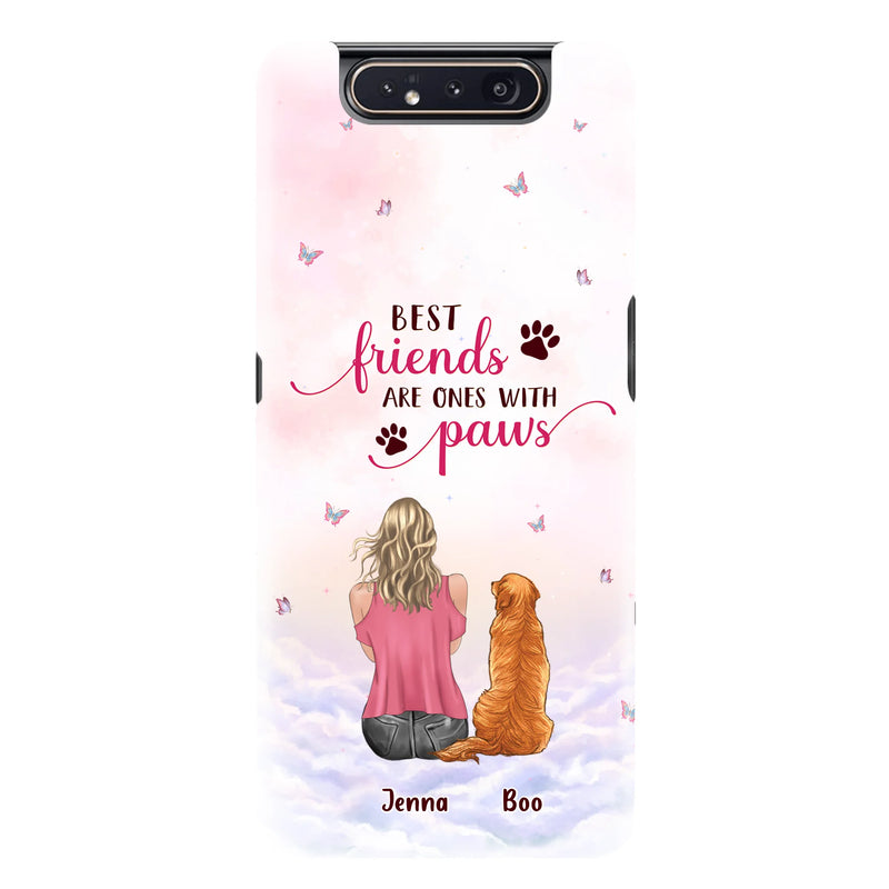 Custom Personalized Dog Mom Phone Case - Upto 5 Dogs - Mother's Day Gift Idea For Dog Lovers - Best Friends Are Ones With Paws - Case for iPhone/Samsung