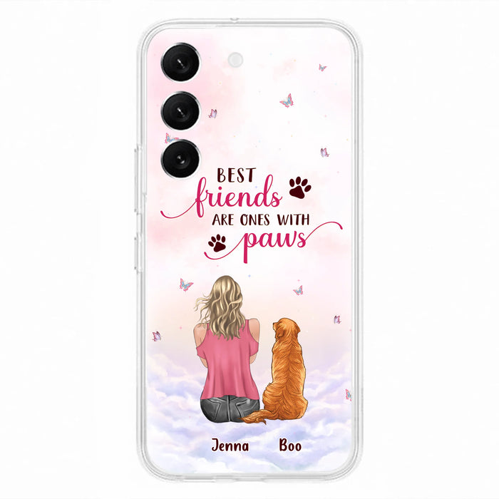 Custom Personalized Dog Mom Phone Case - Upto 5 Dogs - Mother's Day Gift Idea For Dog Lovers - Best Friends Are Ones With Paws - Case for iPhone/Samsung