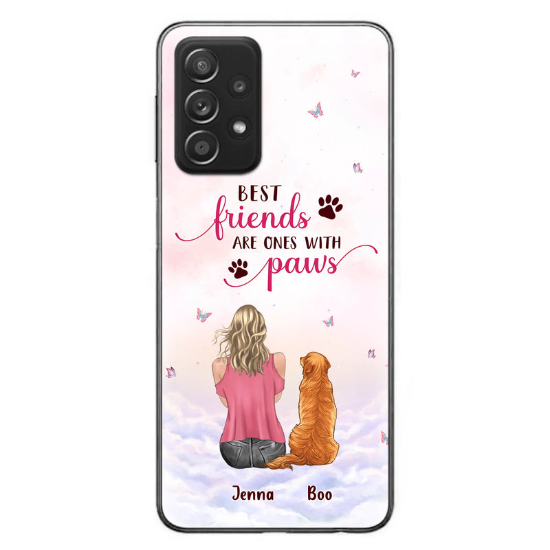 Custom Personalized Dog Mom Phone Case - Upto 5 Dogs - Mother's Day Gift Idea For Dog Lovers - Best Friends Are Ones With Paws - Case for iPhone/Samsung