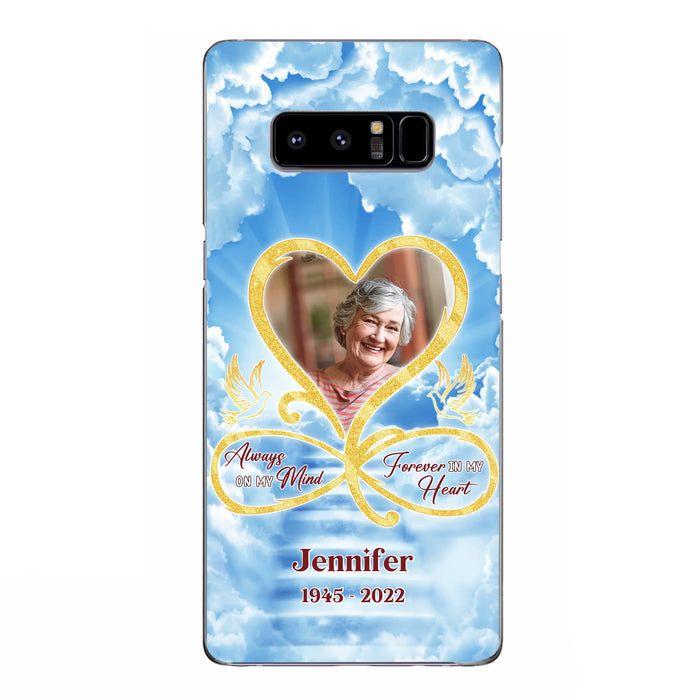 Custom Personalized Memorial Dog Phone Case - Upload Photo - Memorial Gift Idea For Dog Owners/ Dog Lovers - Your Wings Were Ready But My Heart Was Not - Case for iPhone/Samsung