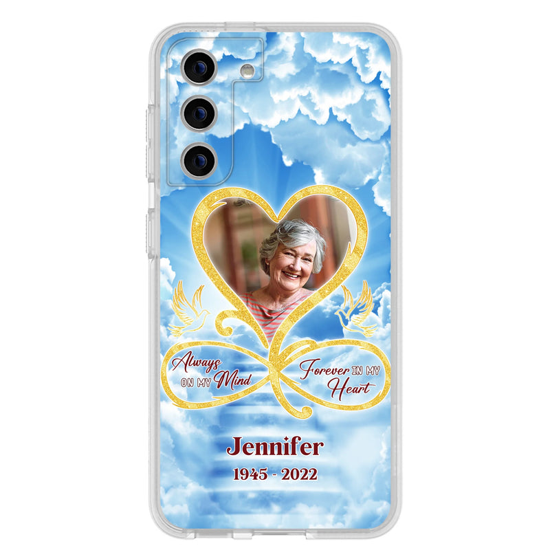 Custom Personalized Memorial Dog Phone Case - Upload Photo - Memorial Gift Idea For Dog Owners/ Dog Lovers - Your Wings Were Ready But My Heart Was Not - Case for iPhone/Samsung
