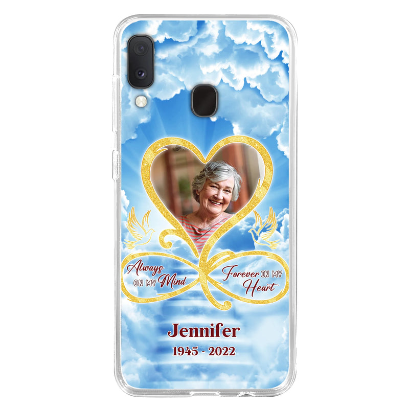 Custom Personalized Memorial Dog Phone Case - Upload Photo - Memorial Gift Idea For Dog Owners/ Dog Lovers - Your Wings Were Ready But My Heart Was Not - Case for iPhone/Samsung