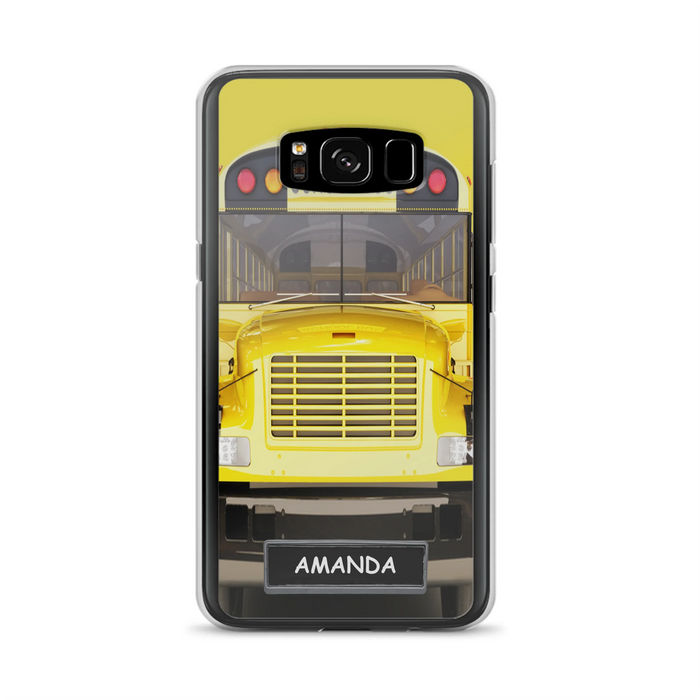 Custom Personalized School Bus Phone Case - Gift Idea For School Bus Lovers - Case For iPhone, Samsung and Xiaomi