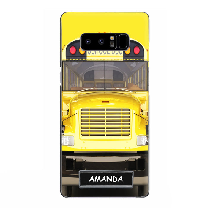 Custom Personalized School Bus Phone Case - Gift Idea For School Bus Lovers - Case For iPhone, Samsung and Xiaomi