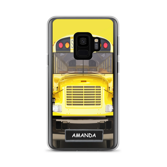 Custom Personalized School Bus Phone Case - Gift Idea For School Bus Lovers - Case For iPhone, Samsung and Xiaomi
